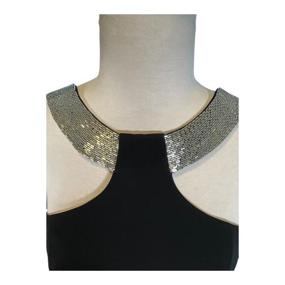 Vintage Niteline Della Roufogali Black Tie Formal Short Cocktail Dress Size 4 - Picture 3 of 13